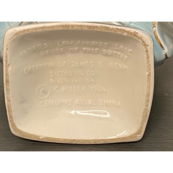 VTG Jim Beam 1964-1965 World's Fair Decanter Bottle Earth Orbit Planet Gold Blue - Picture 7 of 8